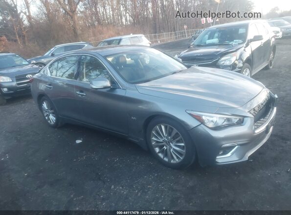 JN1EV7AR8LM252401 2020 INFINITI Q50 Серый Вид задней части салона
