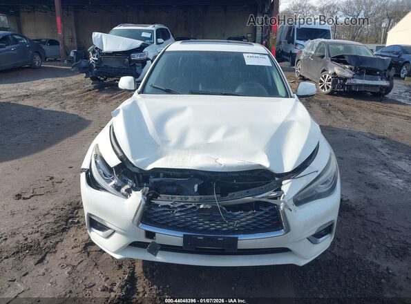 JN1EV7ARXJM432749 2018 INFINITI Q50 White Vista del cuadro de instrumentos