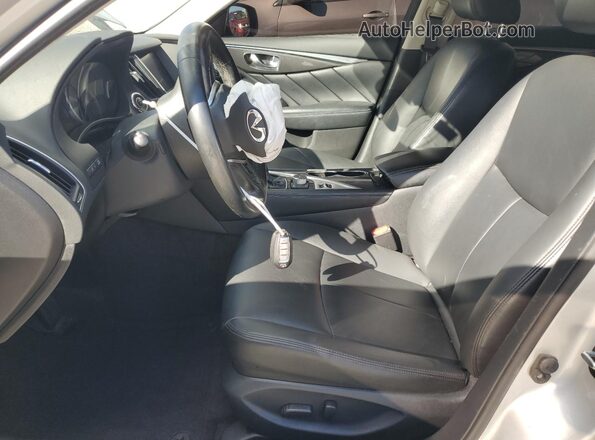 JN1EV7ARXLM255557 2020 INFINITI Q50 Silver Vista interior delantera
