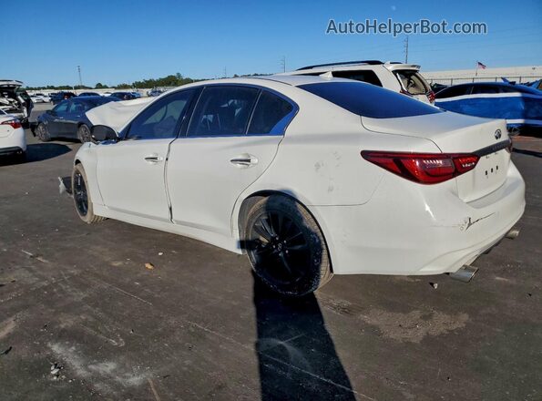 JN1EV7BP0MM703321 2021 INFINITI Q50 White უკანა მარცხენა
