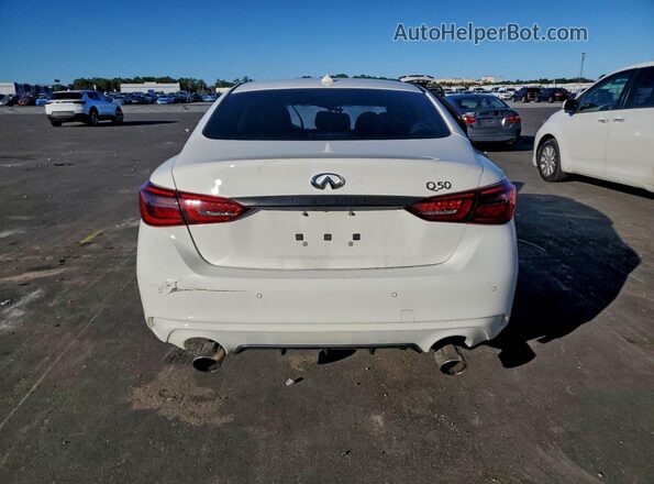 JN1EV7BP0MM703321 2021 INFINITI Q50 White უკანა ხედი