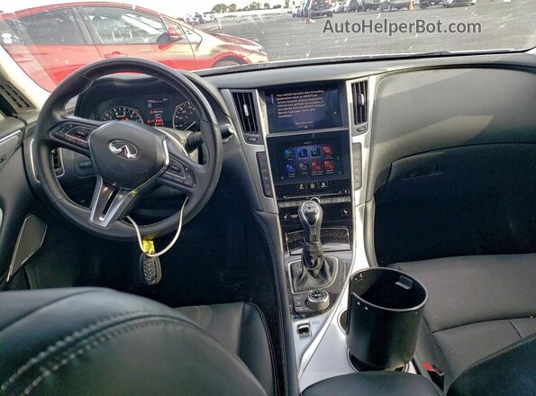 JN1EV7BP0PM511207 2023 INFINITI Q50 White Widok deski rozdzielczej