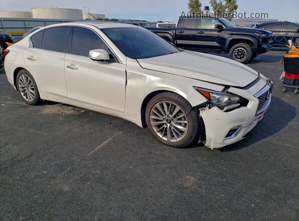 JN1EV7BP0PM511207 2023 INFINITI Q50 White Przód prawy