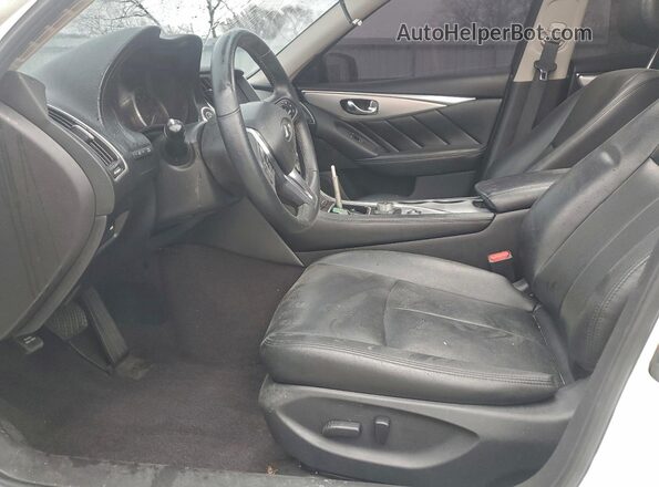 JN1EV7BP9MM707822 2021 INFINITI Q50 White Widok wnętrza z przodu