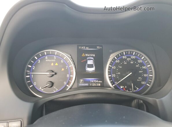 JN1EV7EK3JM340895 2018 INFINITI Q60 Белый Вид щитка приборов