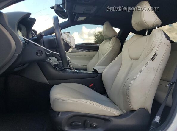 JN1EV7EK3JM340895 2018 INFINITI Q60 Белый Вид салона спереди