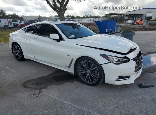 JN1EV7EK3JM340895 2018 INFINITI Q60 Белый Передняя правая четверть