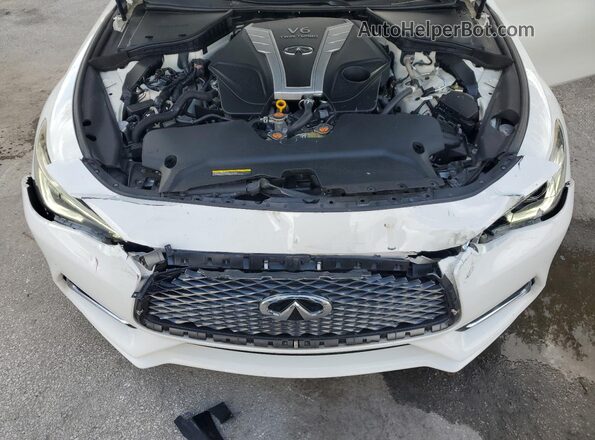 JN1EV7EK3JM340895 2018 INFINITI Q60 Белый Вид задней части салона