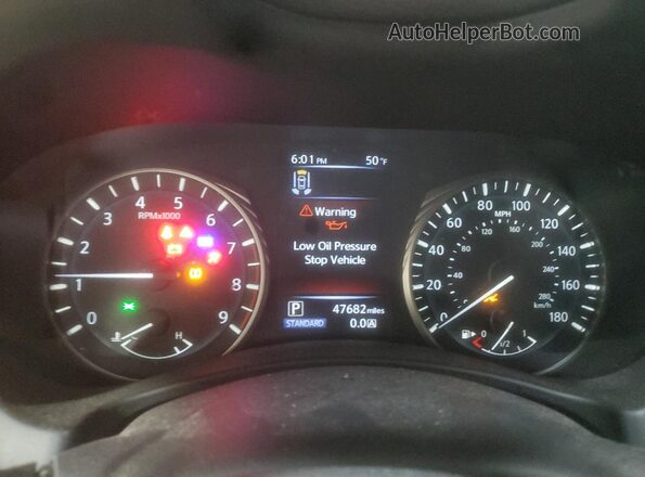 JN1EV7KL0MM470022 2021 INFINITI Q60 Белый Вид щитка приборов
