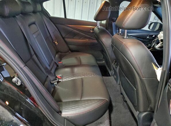 JN1FV7DR8PM590922 2023 INFINITI Q50 Black Vista de los asientos traseros