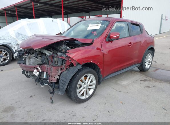 JN8AF5MR0GT606646 2016 NISSAN JUKE Red Առջևի ձախ երեք քառորդ տեսարան