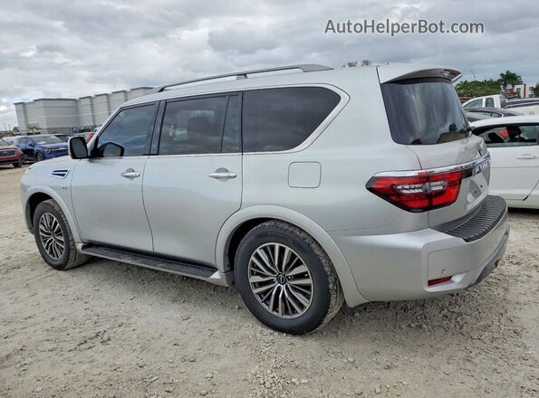 JN8AY2AC7M9147066 2021 NISSAN ARMADA Silver Հետևի ձախ