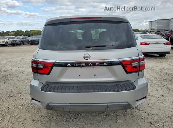 JN8AY2AC7M9147066 2021 NISSAN ARMADA Silver Հետևի տեսք