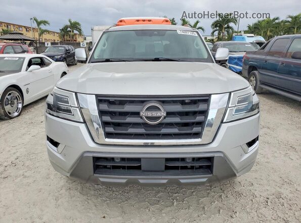 JN8AY2AC7M9147066 2021 NISSAN ARMADA Silver Դիմացի տեսք