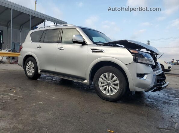 JN8AY2AD1R9709723 2024 NISSAN ARMADA Silver Передня права чверть