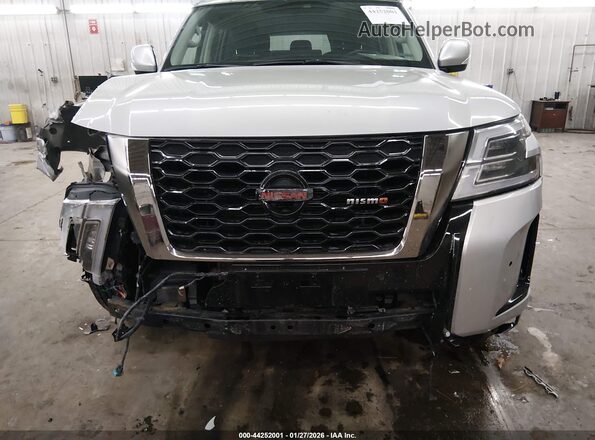 JN8AY2AD9M9662286 2021 NISSAN ARMADA Silver Front view