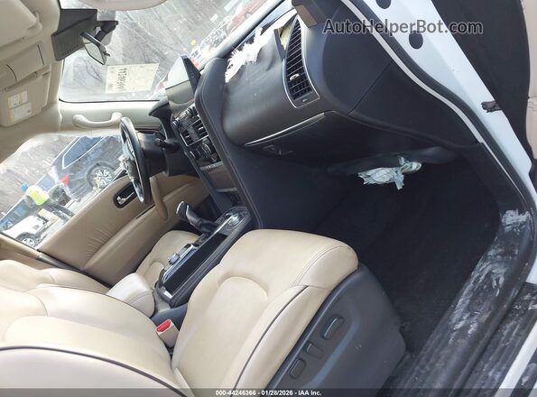 JN8AY2ADXN9677445 2022 NISSAN ARMADA White Vista interior delantera