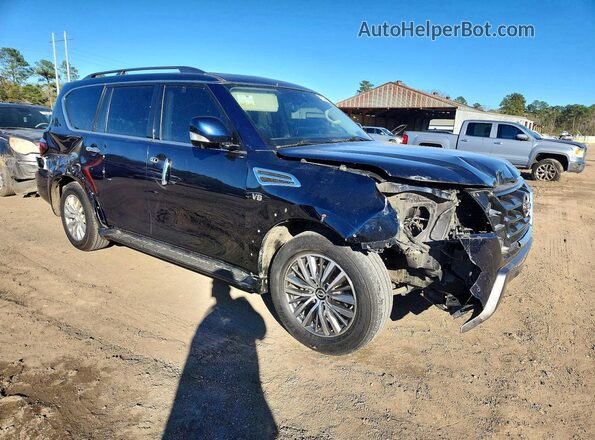 JN8AY2BA1M9372502 2021 NISSAN ARMADA Blue Przód prawy
