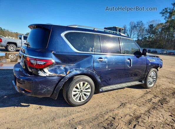 JN8AY2BA1M9372502 2021 NISSAN ARMADA Blue Tył prawy
