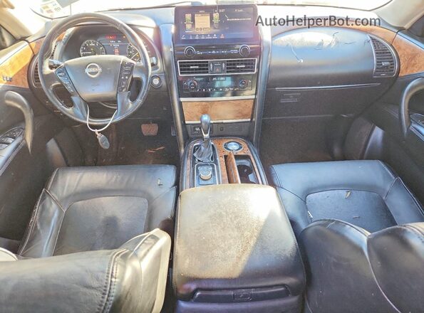 JN8AY2BA1M9372502 2021 NISSAN ARMADA Blue Widok deski rozdzielczej