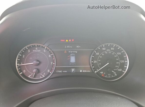 JN8AY2BA1P9400853 2023 NISSAN ARMADA White Instrument cluster view