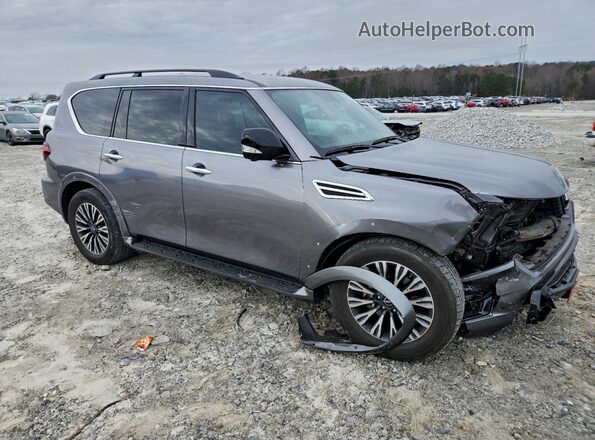 JN8AY2BA4P9400667 2023 NISSAN ARMADA Серый Передняя правая четверть