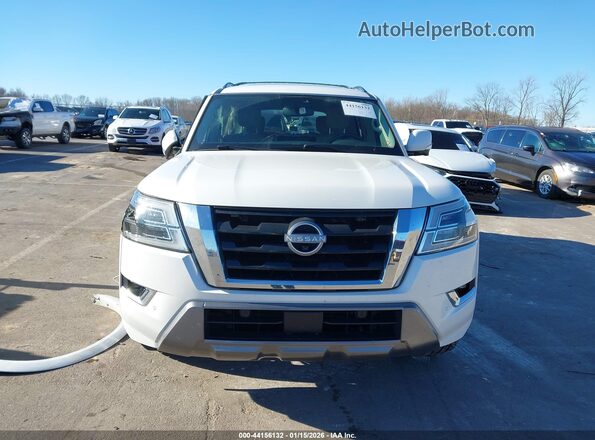 JN8AY2BA6M9370874 2021 NISSAN ARMADA White Vista del cuadro de instrumentos