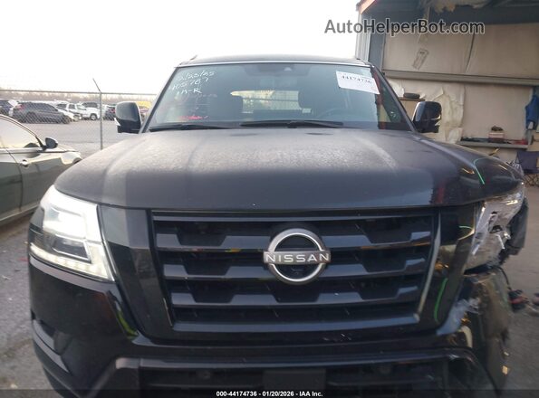 JN8AY2BA6P9405787 2023 NISSAN ARMADA Black Widok zestawu wskaźników