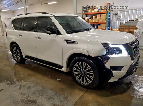 JN8AY2BB6P9836154 2023 NISSAN ARMADA White Передня права чверть