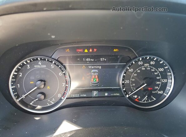 JN8AY2BB7N9814435 2022 NISSAN ARMADA Charcoal Սարքավորումների վահանակի տեսք