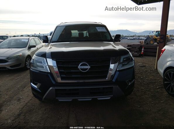 JN8AY2BC3M9147502 2021 NISSAN ARMADA Blue Առջևի վահանակի տեսք