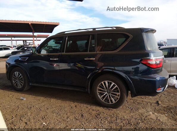 JN8AY2BC3M9147502 2021 NISSAN ARMADA Blue Սալոնի հետևի տեսք