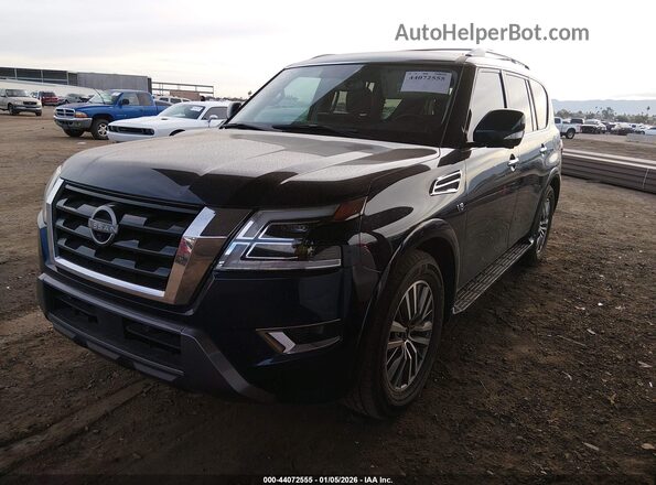 JN8AY2BC3M9147502 2021 NISSAN ARMADA Blue Դիմացի տեսք