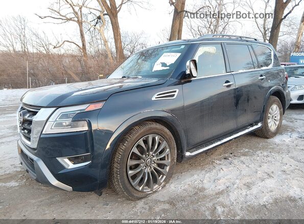 JN8AY2CD7P9692629 2023 NISSAN ARMADA Blue Առջևի ձախ երեք քառորդ տեսարան