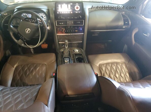 JN8AY2DB2N9810502 2022 NISSAN ARMADA Черный Вид панели приборов
