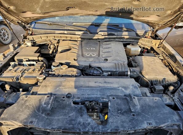 JN8AZ2AC8N9485090 2022 INFINITI QX80 Gray Engine compartment view