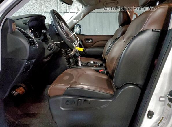 JN8AZ2AD9M9861397 2021 INFINITI QX80 White წინა სალონის ხედი