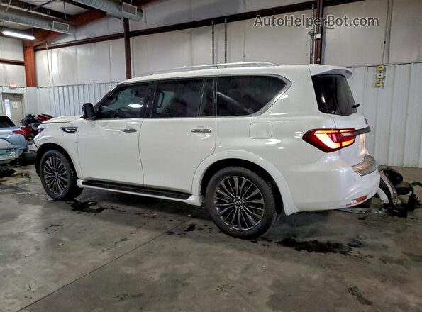 JN8AZ2AD9M9861397 2021 INFINITI QX80 White უკანა მარცხენა