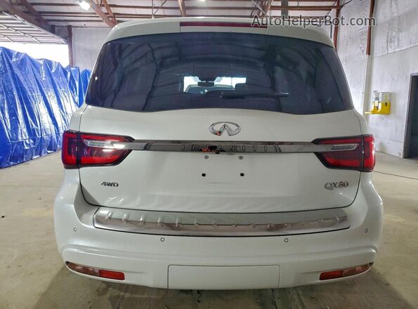 JN8AZ2AE7P9306381 2023 INFINITI QX80 White Вид ззаду