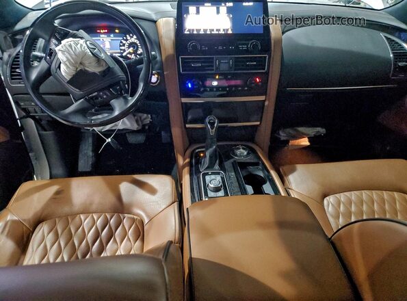 JN8AZ2AE7P9306381 2023 INFINITI QX80 White Вид панелі приладів