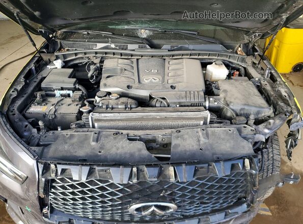 JN8AZ2AEXR9325235 2024 INFINITI QX80 Gray Vista del compartimento del motor
