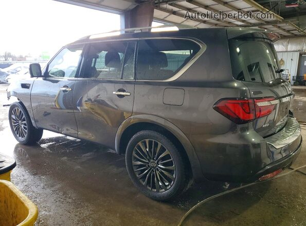 JN8AZ2AEXR9325235 2024 INFINITI QX80 Gray Trasero izquierdo