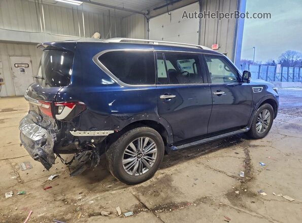 JN8AZ2AEXR9329494 2024 INFINITI QX80 Синий Задняя правая четверть