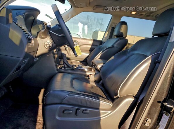 JN8AZ2AF6M9715248 2021 INFINITI QX80 Black Вид салону спереду