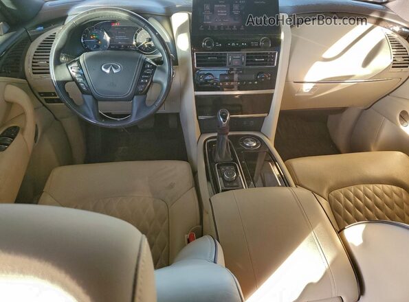 JN8AZ2BF4P9756917 2023 INFINITI QX80 White წინა პანელის ხედი