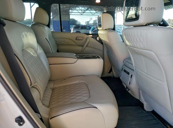 JN8AZ2BF4P9756917 2023 INFINITI QX80 White უკანა სავარძლების ხედი