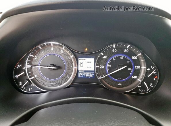 JN8AZ2NE3G9123487 2016 INFINITI QX80 Black Widok zestawu wskaźników