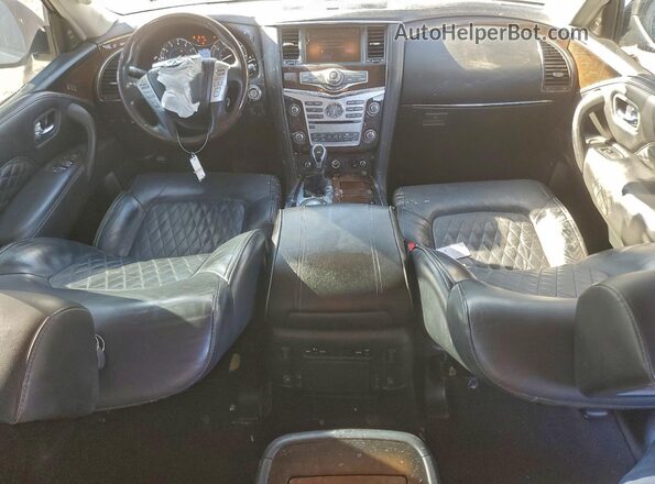 JN8AZ2NF2J9664580 2018 INFINITI QX80 Silver Вид панелі приладів