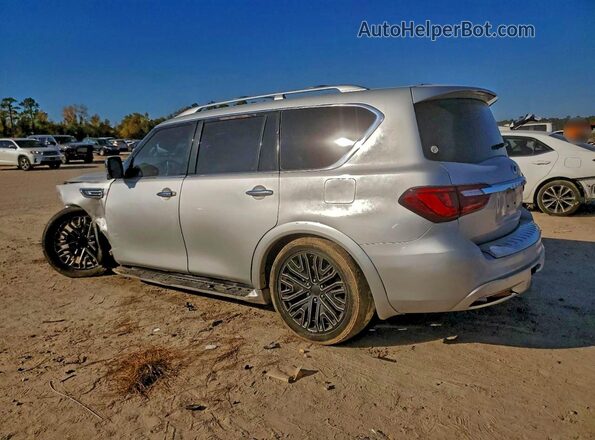 JN8AZ2NF2J9664580 2018 INFINITI QX80 Silver Задня ліва чверть