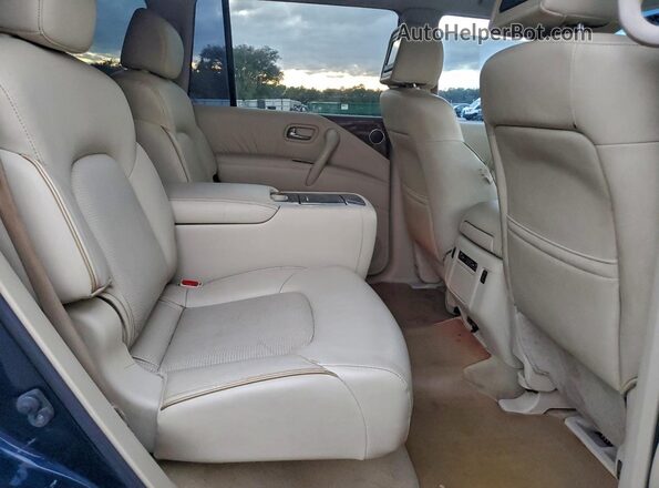 JN8AZ2NF3G9614179 2016 INFINITI QX80 Blue Vista interior trasera
